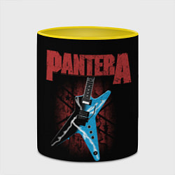 Кружка 3D PANTERA гитара, цвет: 3D-белый + желтый — фото 2