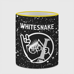 Кружка 3D Whitesnake КОТ Краска, цвет: 3D-желтый кант — фото 2
