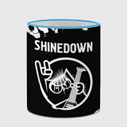 Кружка 3D Shinedown КОТ Краска, цвет: 3D-небесно-голубой кант — фото 2