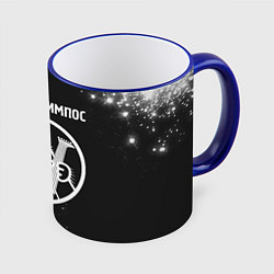 Кружка 3D Папин Олимпос - КОТ - Краска, цвет: 3D-синий кант