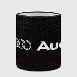 Кружка 3D АУДИ Соты, цвет: 3D-черный кант — фото 2