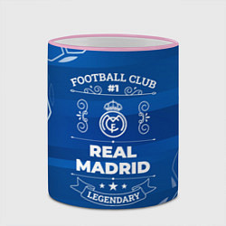 Кружка 3D Real Madrid FC 1, цвет: 3D-розовый кант — фото 2