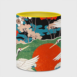 Кружка 3D Воспоминания об Японии, цвет: 3D-белый + желтый — фото 2