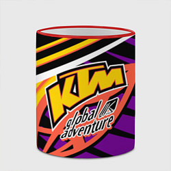 Кружка 3D KTM VINTAGE 90S, цвет: 3D-красный кант — фото 2