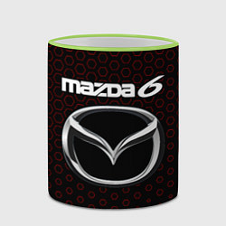 Кружка 3D MAZDA 6 - Соты, цвет: 3D-светло-зеленый кант — фото 2
