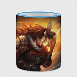 Кружка 3D MALENIA - МАЛЕНИЯ ELDEN RING ЕЛДЕН РИНГ, цвет: 3D-небесно-голубой кант — фото 2