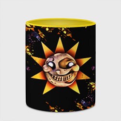 Кружка 3D Five Nights at Freddys: Security Breach Солнце пат, цвет: 3D-белый + желтый — фото 2