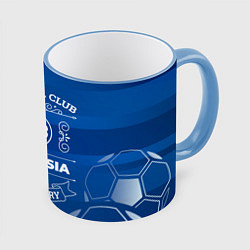 Кружка 3D Borussia FC 1, цвет: 3D-небесно-голубой кант