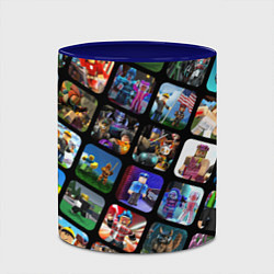 Кружка 3D ROBLOX СЮЖЕТЫ, цвет: 3D-белый + синий — фото 2