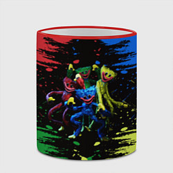 Кружка 3D POPPY PLAYTIME HAGGY WAGGY Mini Huggies, цвет: 3D-красный кант — фото 2