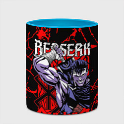 Кружка 3D БЕРСЕРК BERSERK GUTS, цвет: 3D-белый + небесно-голубой — фото 2