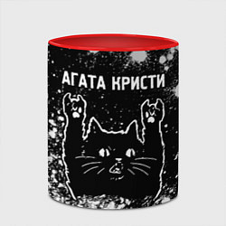 Кружка 3D Агата Кристи Rock Cat FS, цвет: 3D-белый + красный — фото 2