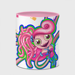 Кружка 3D Мама длинные ноги, цвет: 3D-белый + розовый — фото 2