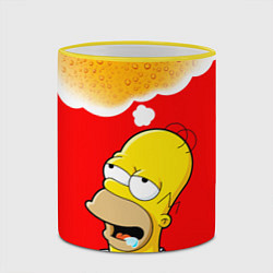 Кружка 3D Homer dream, цвет: 3D-желтый кант — фото 2