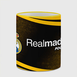 Кружка 3D REAL MADRID Football Линии, цвет: 3D-желтый кант — фото 2