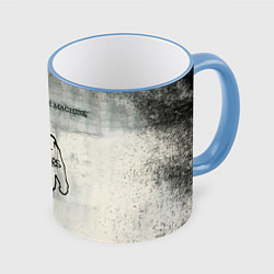 Кружка 3D Battle of Los Angeles - Rage Against the Machine, цвет: 3D-небесно-голубой кант