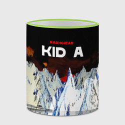 Кружка 3D Kid A - Radiohead, цвет: 3D-светло-зеленый кант — фото 2