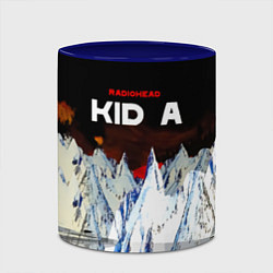 Кружка 3D Kid A - Radiohead, цвет: 3D-белый + синий — фото 2