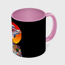 Кружка 3D ВАН ПИС АРКИ В ЛУФФИ ONE PIECE, цвет: 3D-белый + розовый