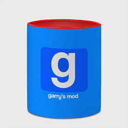 Кружка 3D Garrys Mod логотип, цвет: 3D-белый + красный — фото 2