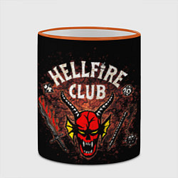 Кружка 3D Hellfire club, цвет: 3D-оранжевый кант — фото 2