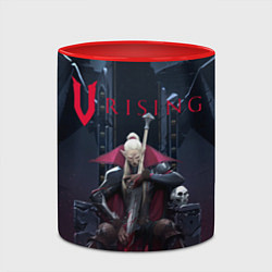Кружка 3D Вампир на троне V Rising, цвет: 3D-белый + красный — фото 2