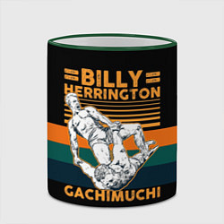 Кружка 3D Борьба Гачимучи, цвет: 3D-зеленый кант — фото 2