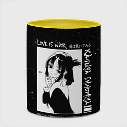 Кружка 3D KAGUYA SHINOMIYA В ЛЮБВИ КАК НА ВОЙНЕ, цвет: 3D-белый + желтый — фото 2