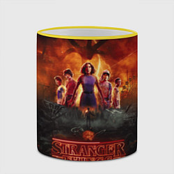 Кружка 3D ОЧЕНЬ СТРАННЫЕ ДЕЛА STRANGER THINGS, цвет: 3D-желтый кант — фото 2