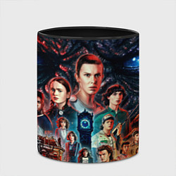 Кружка 3D ОЧЕНЬ СТРАННЫЕ ДЕЛА 4 STRANGER THINGS 4, цвет: 3D-белый + черный — фото 2