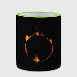 Кружка 3D Знак тьмы из Dark Souls, цвет: 3D-светло-зеленый кант — фото 2