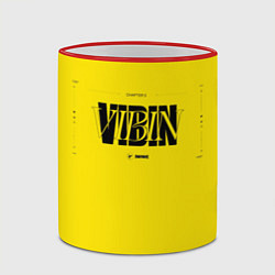 Кружка 3D FORTNITE VIBIN, цвет: 3D-красный кант — фото 2