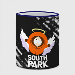 Кружка 3D Южный парк - Кенни Kenny ангел, цвет: 3D-синий кант — фото 2