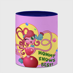 Кружка 3D Mommy knows best, цвет: 3D-белый + синий — фото 2