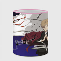 Кружка 3D Оками и Такаша Natsume Yuujinchou, цвет: 3D-розовый кант — фото 2