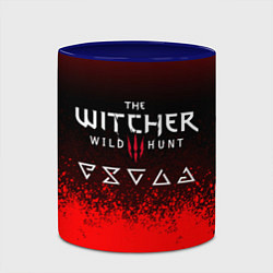 Кружка 3D Witcher blood, цвет: 3D-белый + синий — фото 2