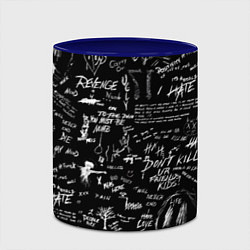 Кружка 3D XXXTENTACION LOGOBOMBING, цвет: 3D-белый + синий — фото 2