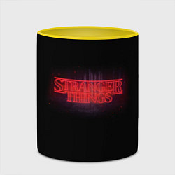 Кружка 3D С логотипом Stranger Things, цвет: 3D-белый + желтый — фото 2