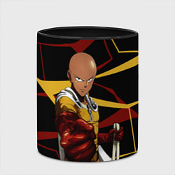 Кружка 3D One Punch Man - Сайтама-аниме, цвет: 3D-белый + черный — фото 2