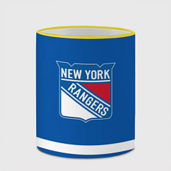 Кружка 3D New York Rangers Панарин, цвет: 3D-желтый кант — фото 2