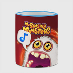 Кружка 3D My singing monster, цвет: 3D-небесно-голубой кант — фото 2