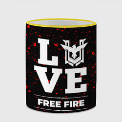 Кружка 3D Free Fire Love Классика, цвет: 3D-желтый кант — фото 2