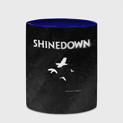 Кружка 3D The Sound of Madness Shinedown, цвет: 3D-белый + синий — фото 2