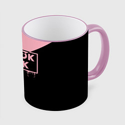 Кружка 3D BLACKPINK BIG LOGO, цвет: 3D-розовый кант