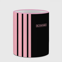 Кружка 3D BLACKPINK HALF BLACK-PINK MINI LOGO, цвет: 3D-розовый кант — фото 2