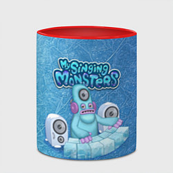 Кружка 3D My singing monsters ДИДЖ Deedge, цвет: 3D-белый + красный — фото 2