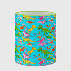 Кружка 3D FUNNY DINOSAURS, цвет: 3D-светло-зеленый кант — фото 2