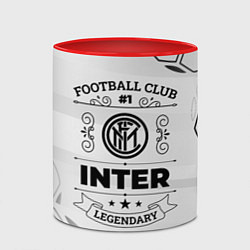 Кружка 3D Inter Football Club Number 1 Legendary, цвет: 3D-белый + красный — фото 2