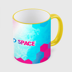 Кружка 3D Dead Space Neon Gradient, цвет: 3D-желтый кант