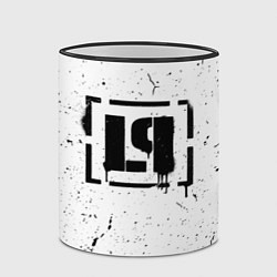 Кружка 3D Linkin Park брызги краски, цвет: 3D-черный кант — фото 2